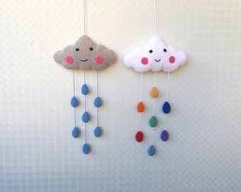 Crochet Cloud Pattern: Nursery Wall Hanging, Newborn Mobile PDF (Digital Download)