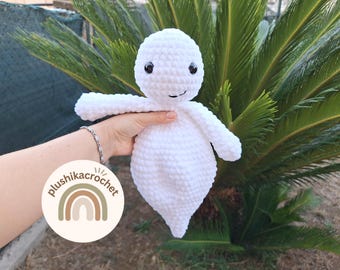Crochet Ghost Snuggler Pattern: Amigurumi Lovey (PDF Pattern)