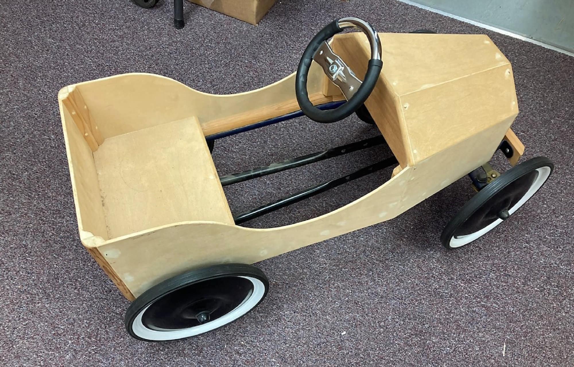 Wooden Prototype Pedal Car