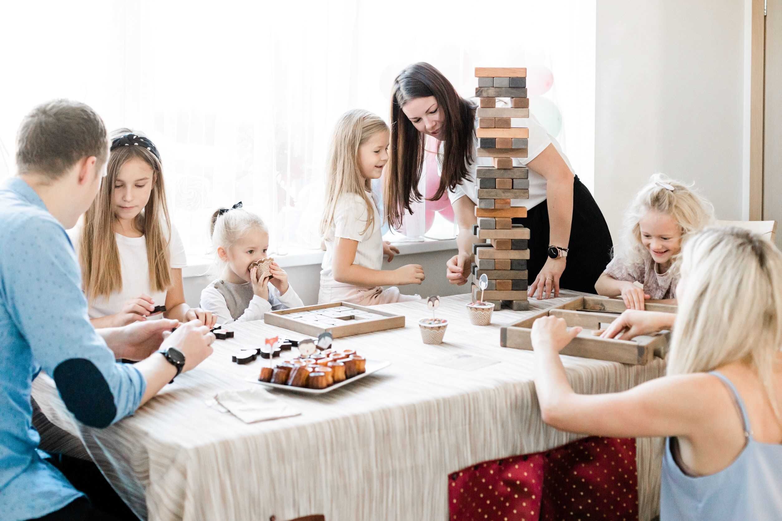 Tumbling Game, Wooden Block Tower, Big Tower Game, Tumbling Tower, Tower Blocks, Indoor