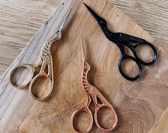 Tijeras de precisión Crane - costura - tejido - bordado - 4 colores disponibles