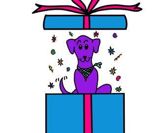 Open the Gift! Buddy dog