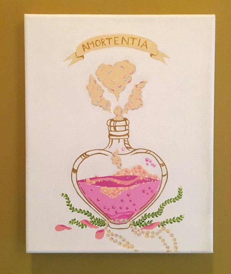 Hand Painted Harry Potter Potion Bottle