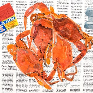 Crab Festival-Digital Print Card 5x7