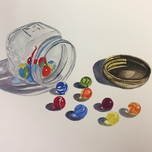 Marbles and Glass Class Card