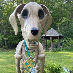X-Large Custom Personalized Dog Collar Tag for Skelly's Dog