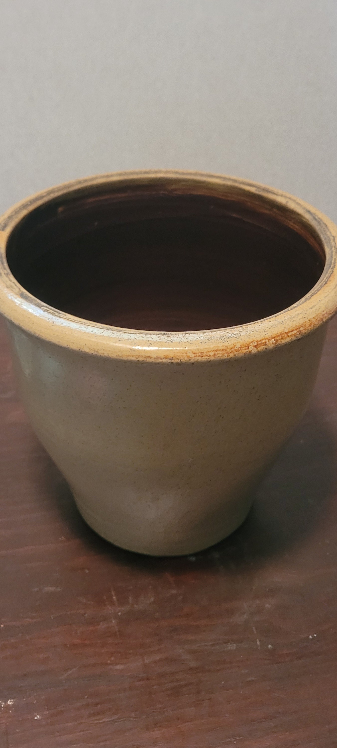 SALE PRICED Stoneware Apple Butter/butter Crock or Cream Etsy