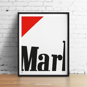 Motorsport Wall Art Print | Ayrton Senna McLaren Marlboro F1 Racing Livery | Contemporary Premium Quality Giclée Poster 40x50cm Unframed