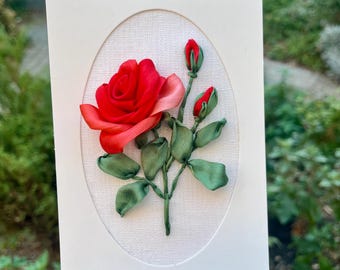 Birthday Card Postcard  12th 4th anniversary card for her Linen anniversary gift to wife Traditional Silk gift  4 year wedding anniversary