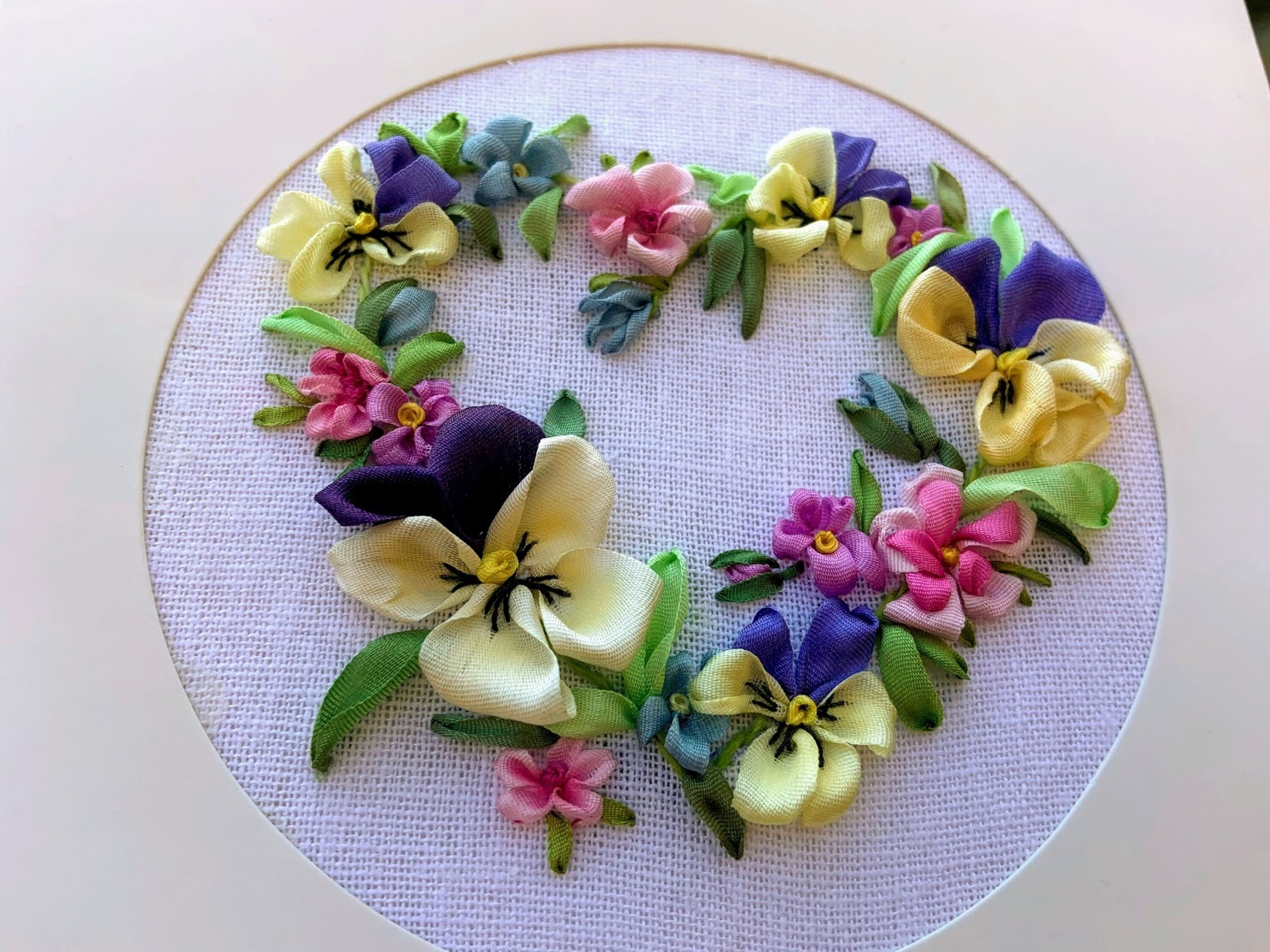 Blumenherz mit Stiefmütterchen Luxus Geburtstag Postkarte Hand | Etsy