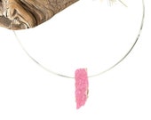 Sublime Pendentif en Cobalto Calcite brute