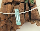 Belle Tourmaline bleue Paraïba en pendentif