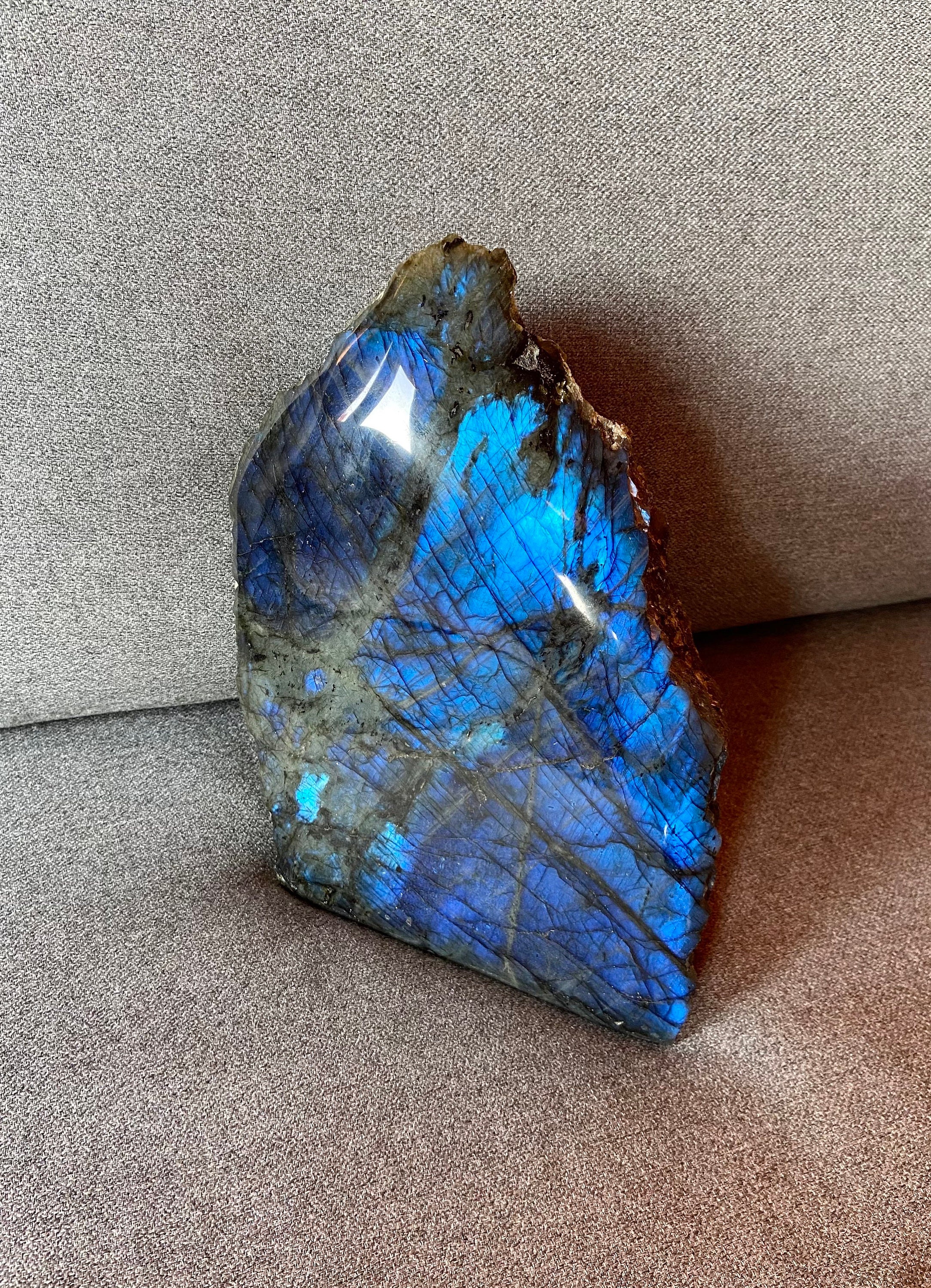 Belle Grosse Labradorite Bleue Extra à Poser