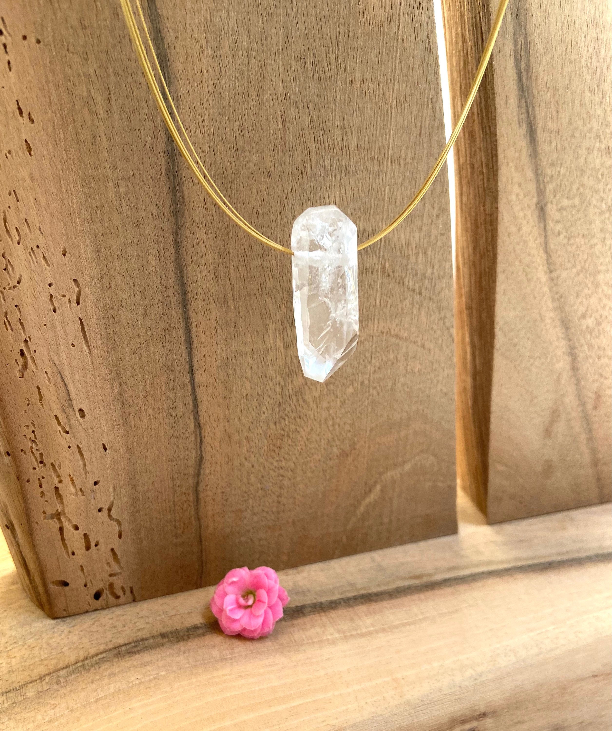 Beautiful Danburite Crystal in Pendant 