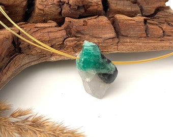 Emerald crystal pendant