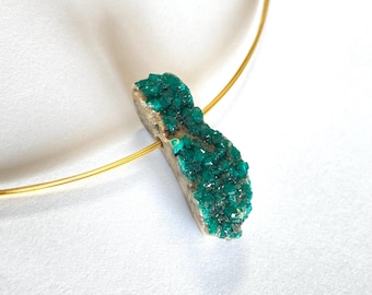 Raw Dioptase Pendant