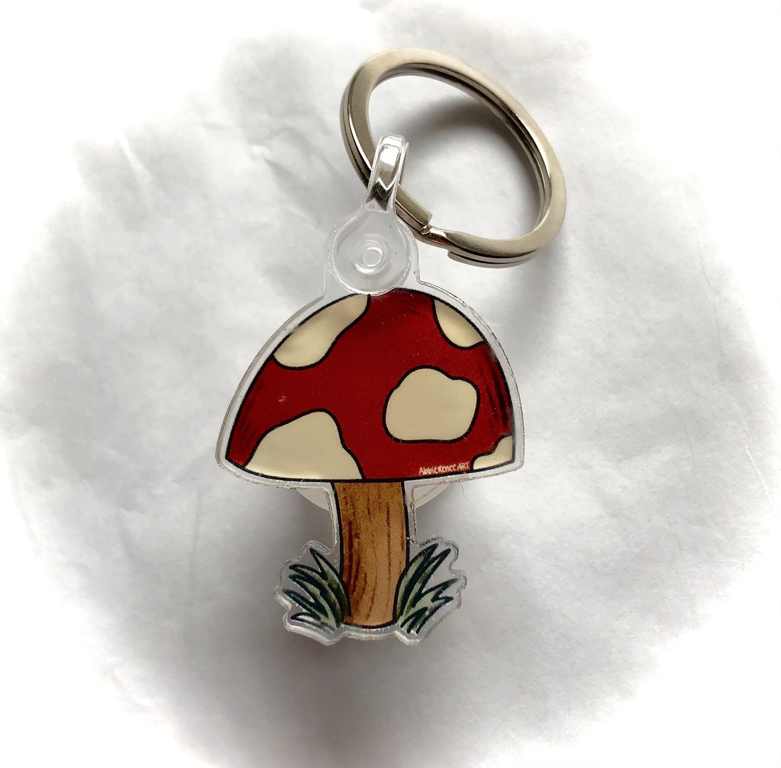 Mushroom Keychain Etsy