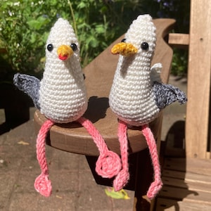 Sid the Seagull Amigurumi Crochet Pattern