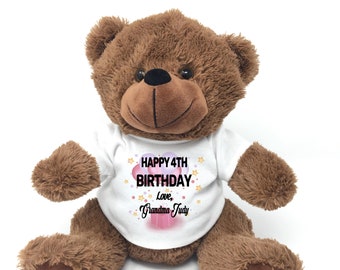personalised birthday bear