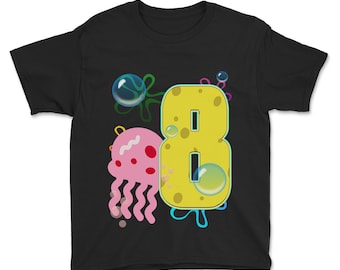 Personalized Inspired by Spongebob Birthday T-Shirt