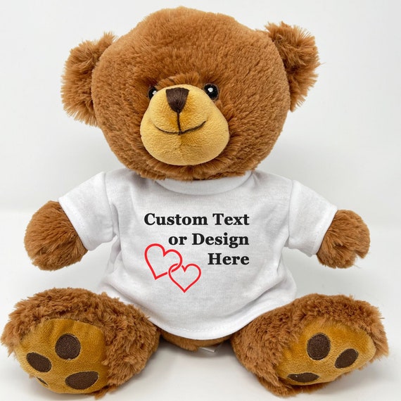 personalized plush bear