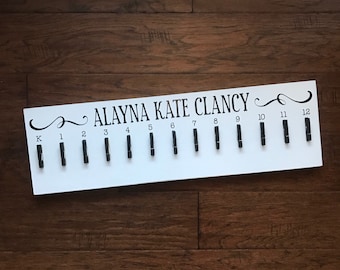 Personalized School Picture Board: K-12 Photo Display (26"x7.5")