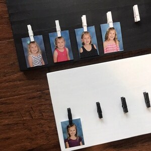 School Picture Board, K-12, Yearbook Pictures, 26x7.5, Personalized Photo Board for Kids, Stained or Painted image 5