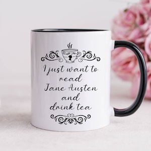 Jane Austen Gift, Jane Austen Funny Quote, Jane Austen Mug