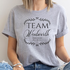 Jane Austen Persuasion Captain Wentwork Unisex Damen T-Shirt Literatur Geschenk