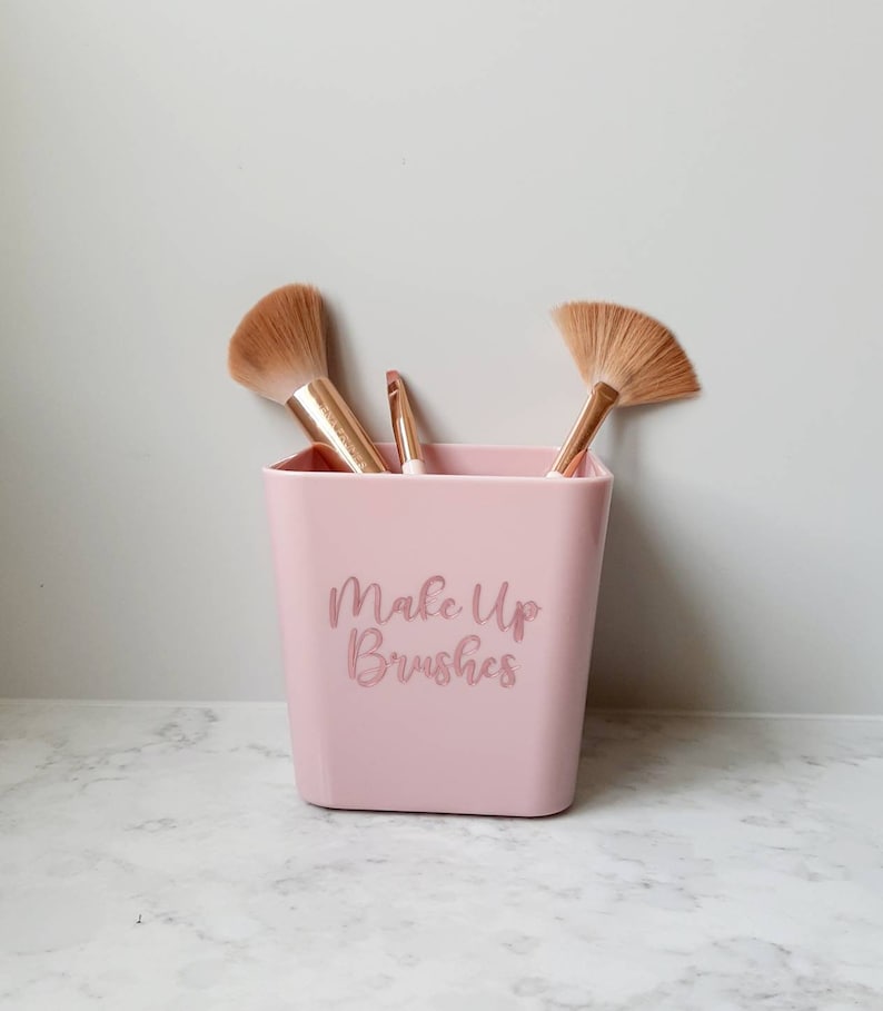 Personalised Make Up Brush Holder Cosmetic Storage Pot Etsy