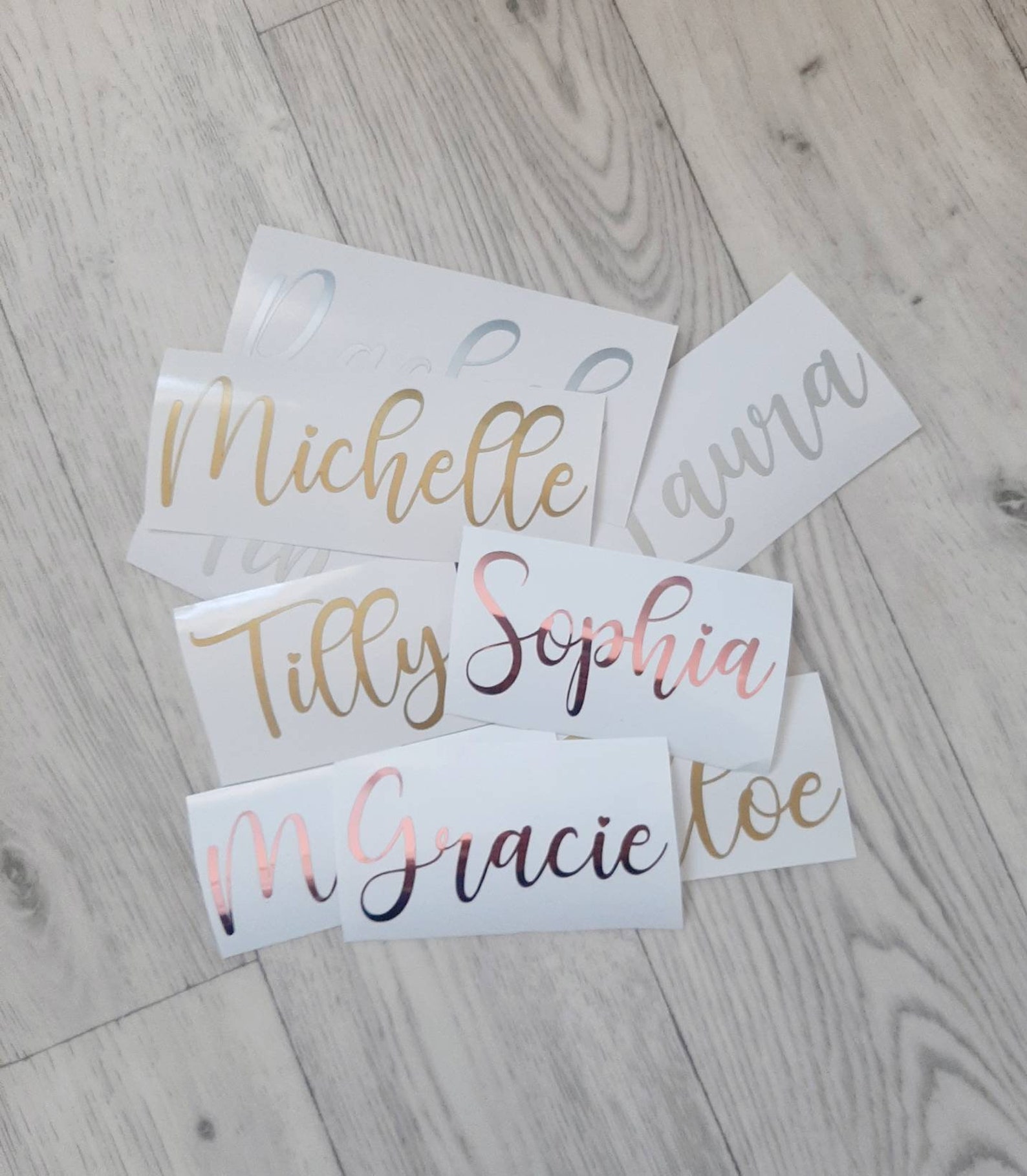 Personalised Name Vinyl Decal Custom Name Vinyl Stickers Etsy UK