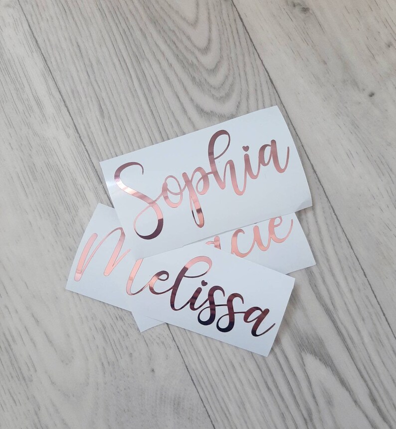 Personalised Name Vinyl Decal Custom Name Vinyl Stickers Etsy