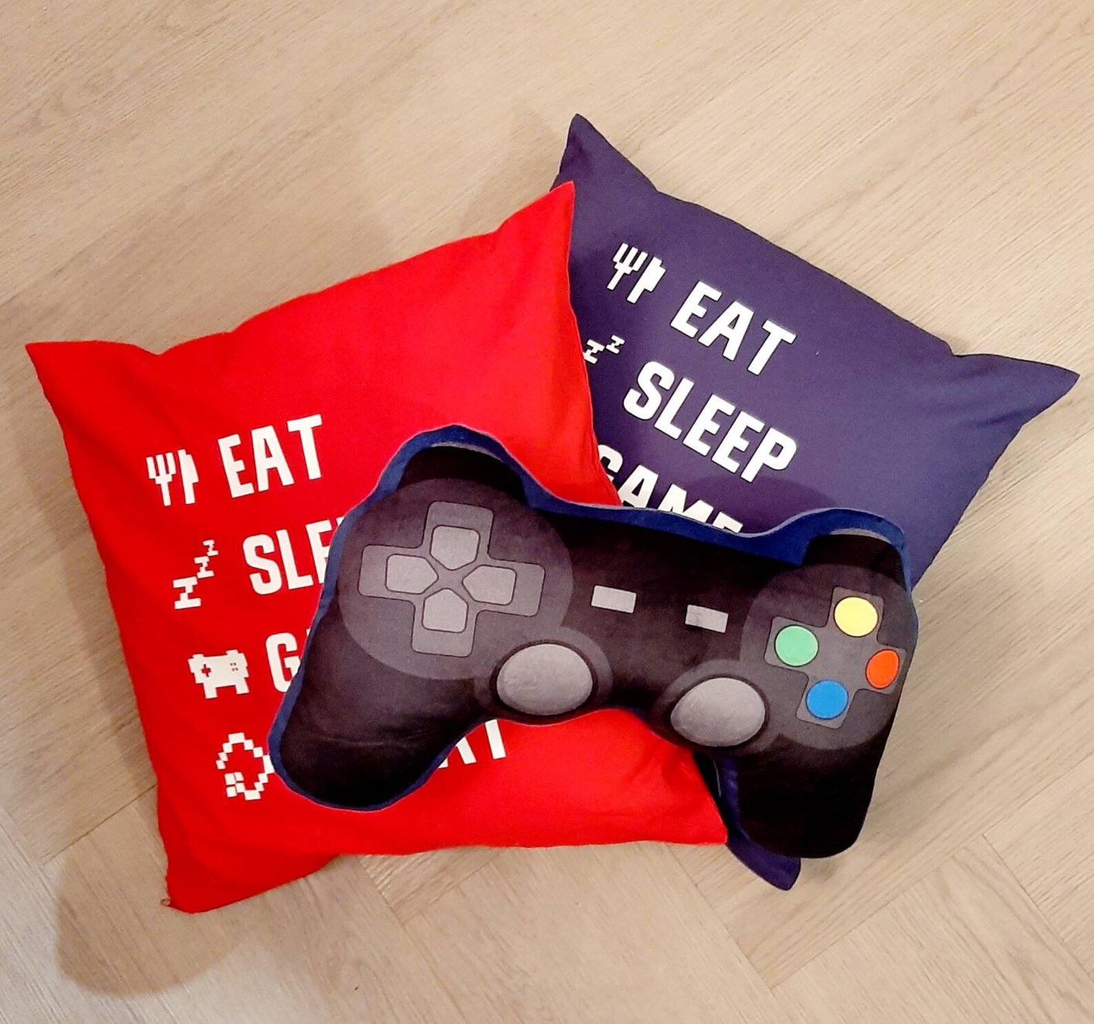 Eat Sleep Game Repeat Gaming Cushion Xbox Cushion Gamer Etsy UK