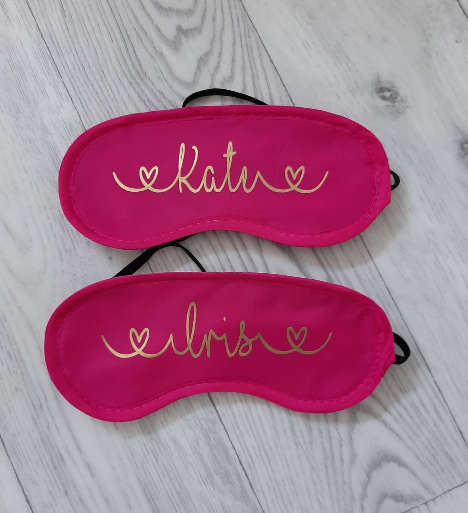 Personalised Childrens Eye Mask Pink Eye Mask Sleepover Etsy