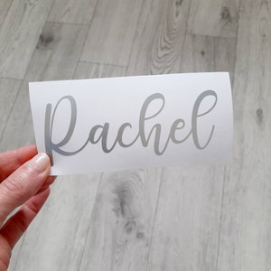 Personalised Name Vinyl Decal Custom Name Vinyl Stickers Wedding Decor label Wine Glass Decal Bridesmaid Box Decal Name Stickers image 4
