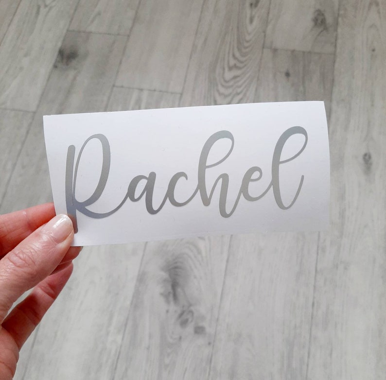 Personalised Vinyl Name Sticker Custom Name Decal Gift Box Etsy