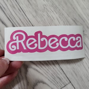 Personalised Name Sticker Vinyl Custom Name Vinyl Decals Water Bottle ...
