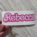 Personalised Name Sticker Vinyl Custom Name Vinyl Decals Water Bottle ...