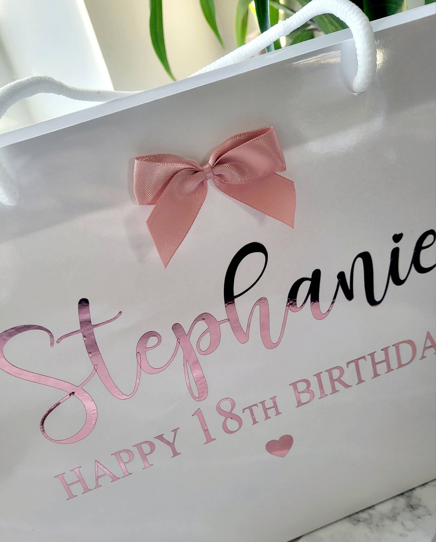 Personalised Gift Bag Birthday Gift Bag Custom Gift Bag Etsy UK