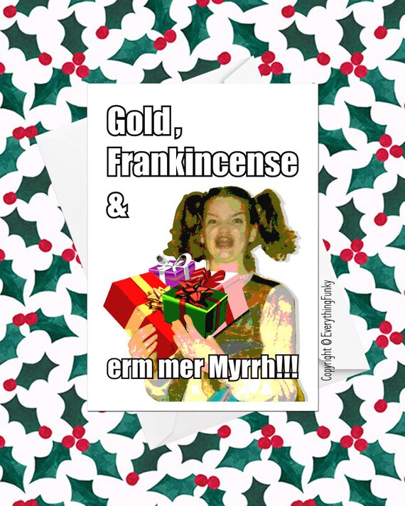 Items similar to Gold Frankincense And ERM MER MYRRH Funny Meme