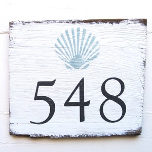 Beach Address Sign, Coastal Address Sign,House Number Plaque, Beach House Numbers, Coastal Door Numbers Sign, Custom Home Address Sign