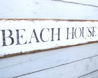 BEACH HOUSE Signs, Wood Beach Signs, Coastal Decor Beach, Beach Farmhouse Decor, Beach House Decor, Beach Cottage,Shabby Chic Beach,Nautical
