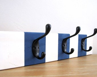 Nautical Wall Coat Rack, Coastal Entryway Decor, Foyer Entry Mudroom Farmhouse Cottage River Pool, Towel Rack, Beach House, Beach Home Decor