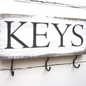 Rustic Key Holder for Wall, Rack for KEYS, Rustic Decor, Key Rack, Rustic Key Hook, Farmhouse Key Rack, Entryway Organizer, Key Holder Wall