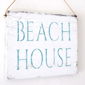 Rustic Beach Decor, Distressed Beach House Sign, Beach House Decor, Coastal Wood Sign, Beach Farmhouse Style, Rustic Coastal Wall Decor