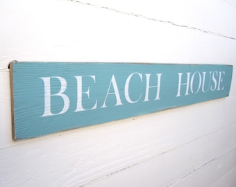 Beach House Sign, Beach House Decor, Coastal Decor, Coastal Signs, Wood Beach House Sign, Beachy Sign, Rustic Beach Sign, Rustic Beach Chic