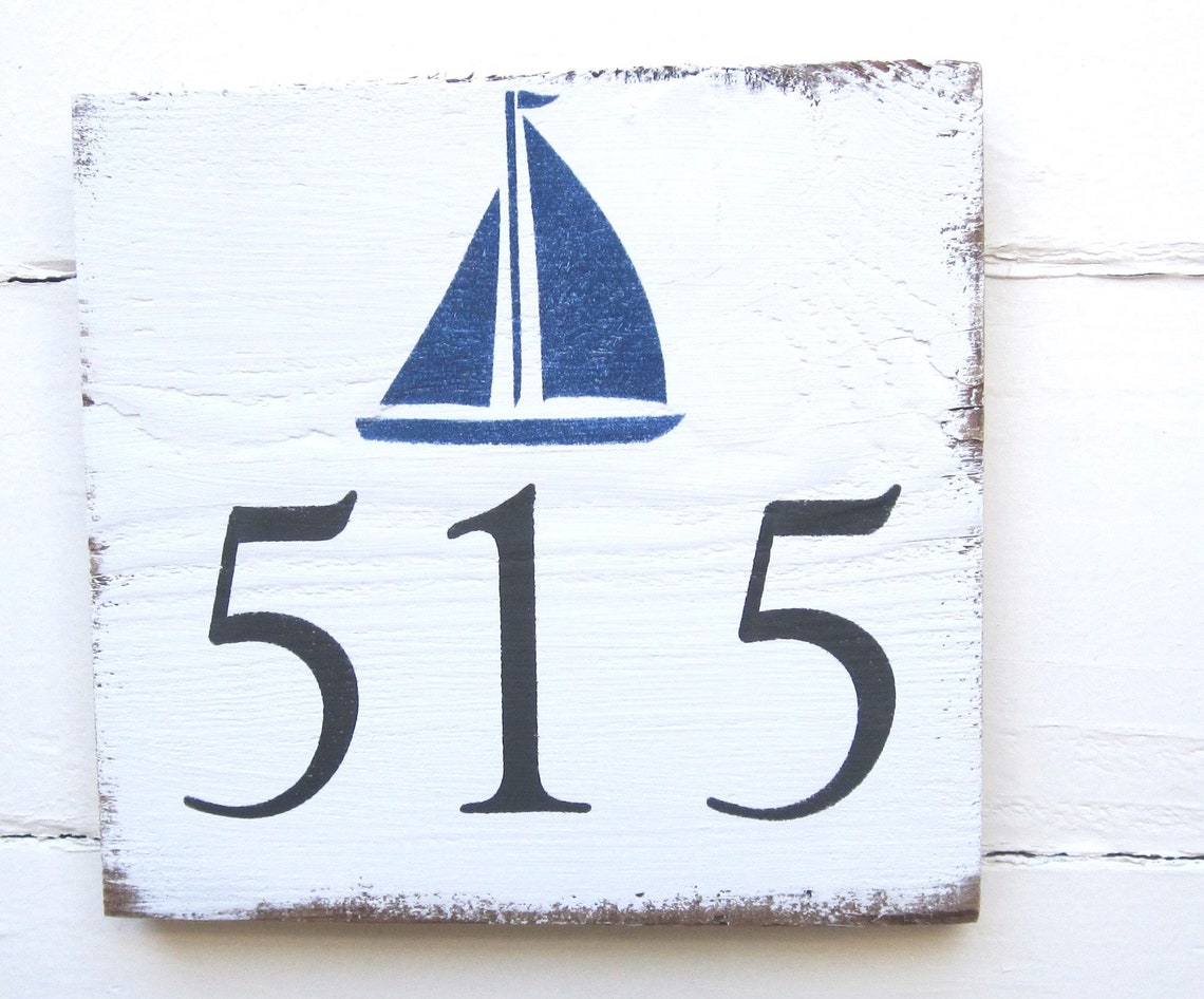 sailboat-address-sign-nautical-address-sign-house-number-etsy-uk