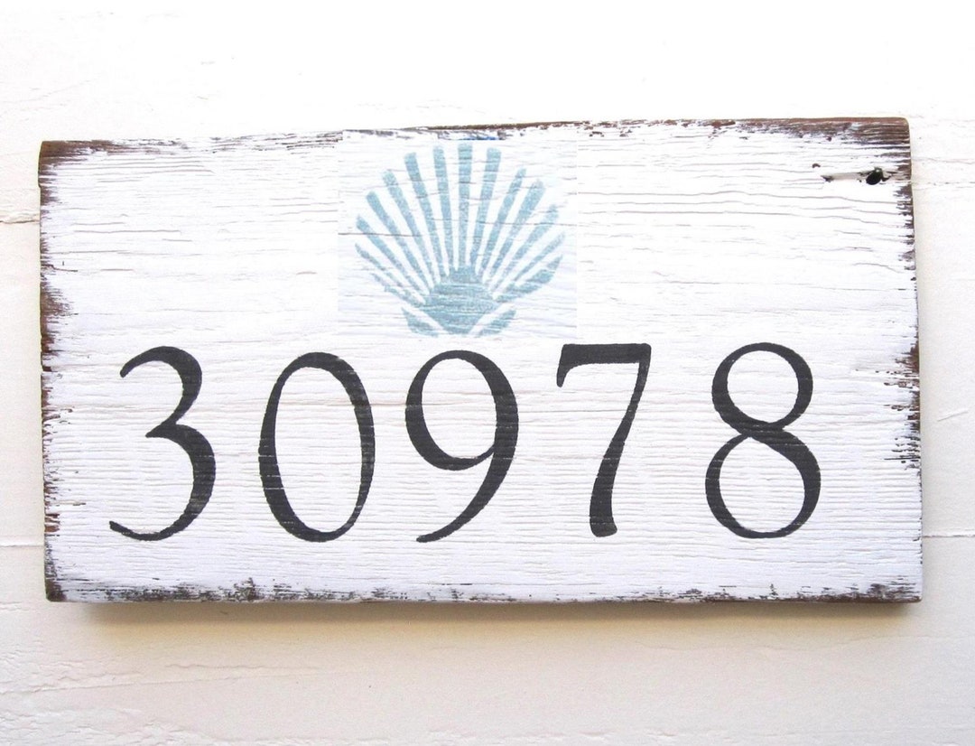 Nautical House Numbers, Address Sign,house Numbers Beach House, Coastal