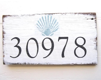 Nautical House Numbers, Address Sign,House Numbers Beach House, Coastal Decor, Beach Address Sign,Wood House Numbers Sign,Rustic Beach Sign