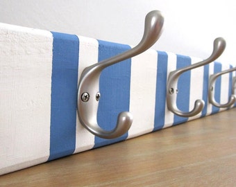 Beach Coat Rack, Beach Towel Hooks, Nautical Decor Coat Hooks, Coastal Decor, Beach House Entryway, Bathroom Towel Hook, Beach Cottage Decor